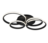 Plafón de techo Trio Cires LED negro mate 4000K 65,5cm R67364132