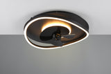Ventilador de techo Trio Sortland estera negra R67393132