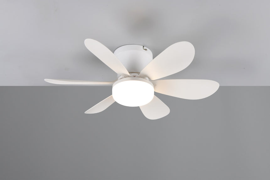 Ventilador de techo con luz LUND LED regulable DC blanco 53cm 8W mando R67462131