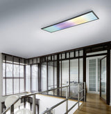 Plafón de techo Trio Beta grande LED negro mate CCT 119,5cm R67661232