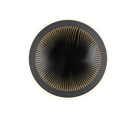 Plafón de techo Trio Glace LED negro mate CCT Ø38cm R67681132