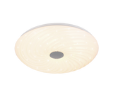 Plafón de techo Trio Gravity LED blanco CCT regulable con mando Ø37,5cm R67693800