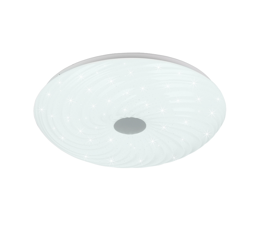 Plafón de techo Trio Gravity LED blanco CCT regulable con mando Ø37,5cm R67693800 - vista 2