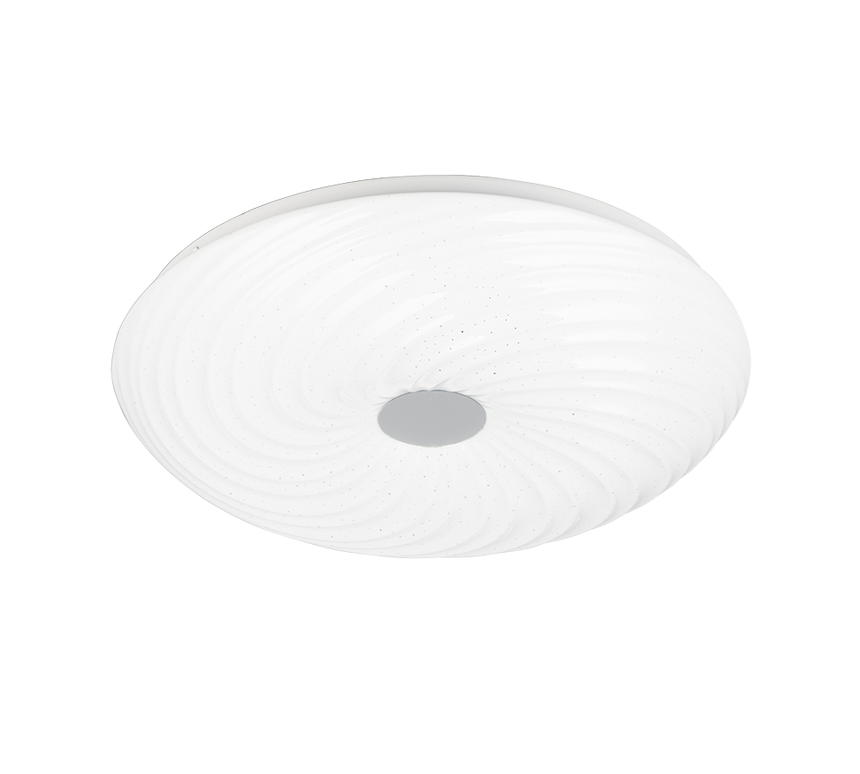 Plafón de techo Trio Gravity LED blanco CCT regulable con mando Ø37,5cm R67693800 - vista 5