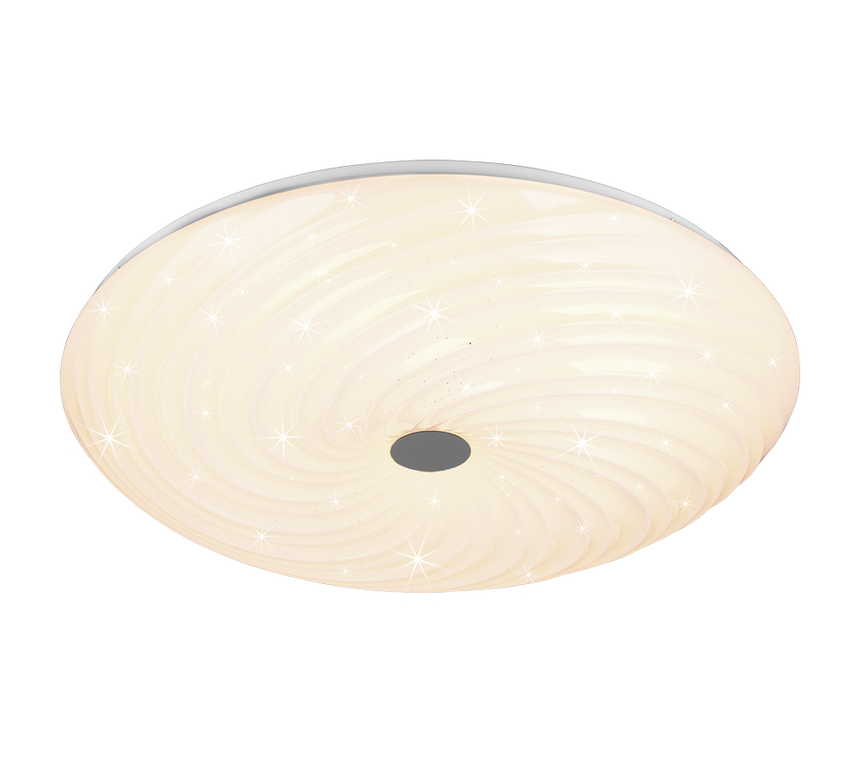 Plafón de techo Trio Gravity LED blanco CCT regulable con mando Ø57,5cm R67695800