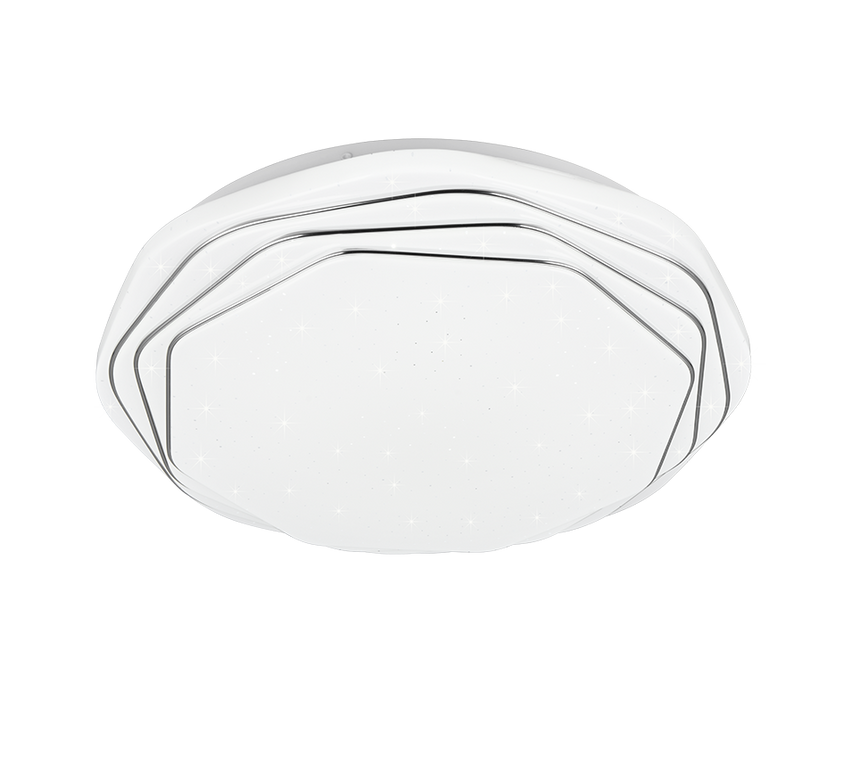 Plafón de techo Trio Dizzy LED blanco CCT Ø38cm R67741100