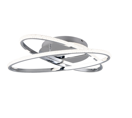 Plafón de techo Trio Lane LED cromo 4000K 58cm R67802106