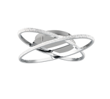 Plafón de techo Trio Lane LED cromo 4000K 58cm R67802106