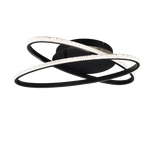 Plafón de techo Trio Lane LED negro mate 4000K 58cm R67802132
