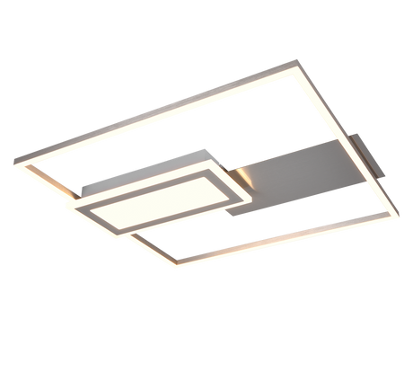 Plafón de techo Spiro Trio níquel LED 32W 67862907