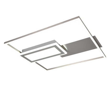 Plafón de techo Spiro Trio níquel LED 32W 67862907