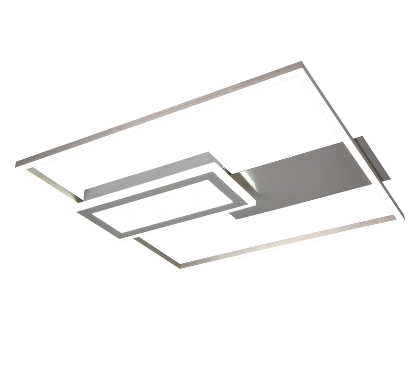 Plafón de techo Spiro Trio níquel LED 32W 67862907