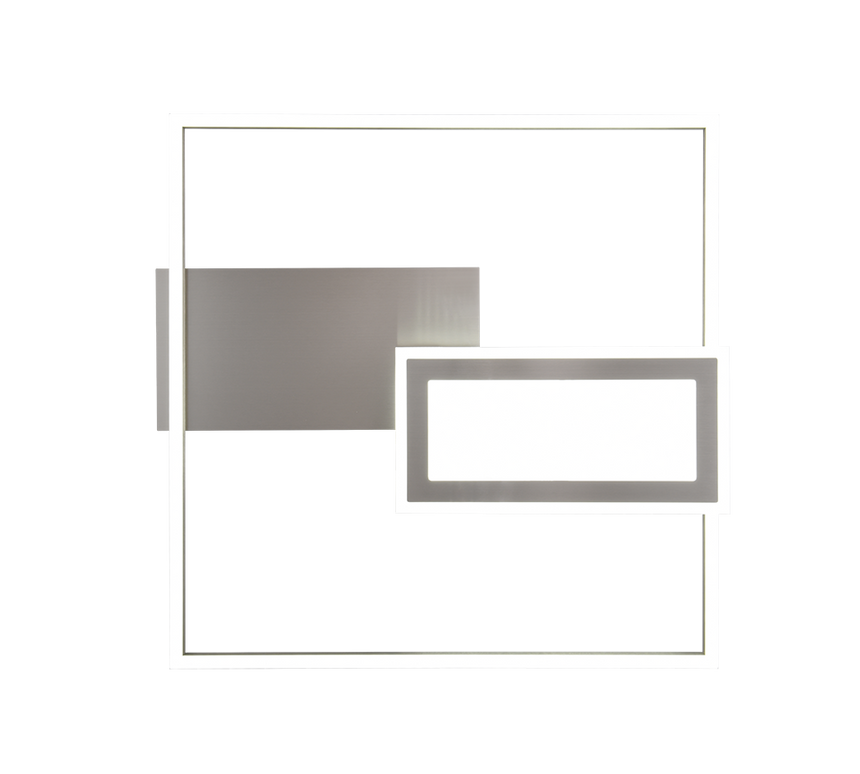 Plafón de techo Spiro Trio níquel LED 32W 67862907