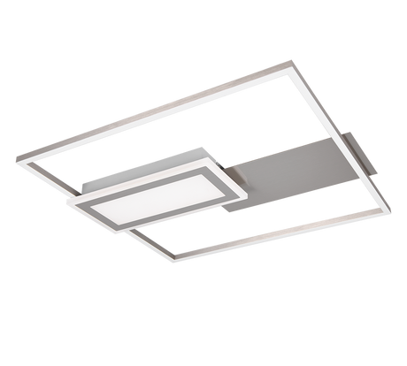 Plafón de techo Spiro Trio níquel LED 32W 67862907