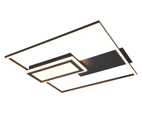 Plafón de techo Spiro Trio negro LED 32W 67862932