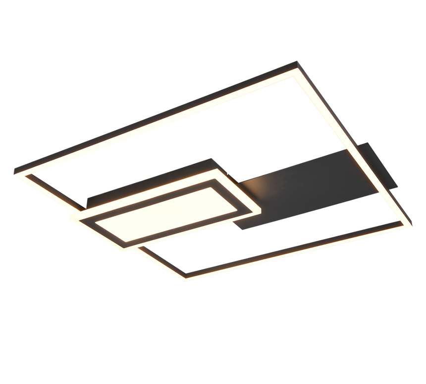 Plafón de techo Spiro Trio negro LED 32W 67862932