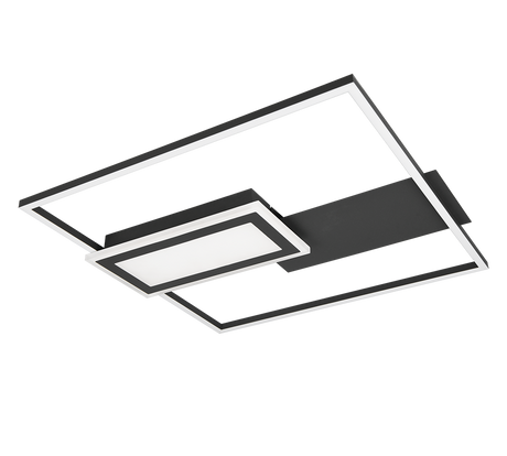 Plafón de techo Spiro Trio negro LED 32W 67862932