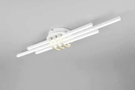 Plafón de techo Trio Cinto estera blanca R67873131