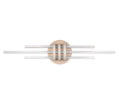 Plafón de techo Trio Cinto grande LED marrón café 3000K 81cm R67873165