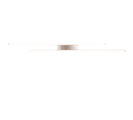 Plafón de techo Trio Odio grande LED níquel mate 3000K 110cm R67882107