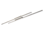 Plafón de techo Trio Odio grande LED níquel mate 3000K 110cm R67882107