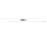 Plafón de techo Trio Odio grande LED níquel mate 3000K 110cm R67882107