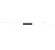 Plafón de techo Trio Odio grande LED negro mate 3000K 110cm R67882132
