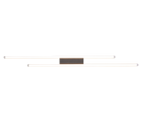 Plafón de techo Trio Odio grande LED negro mate 3000K 110cm R67882132