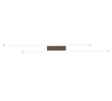Plafón de techo Trio Odio grande LED negro mate 3000K 110cm R67882132