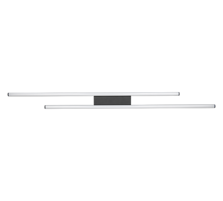 Plafón de techo Trio Odio grande LED negro mate 3000K 110cm R67882132