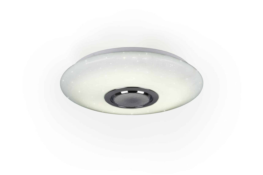 Trio Música Plafón LED de plástico blanco R69031101