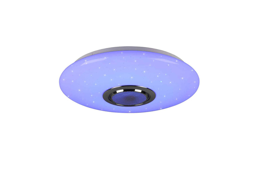 Trio Música Plafón LED de plástico blanco R69031101