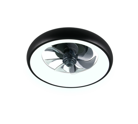 Plafón de techo Trio Muonio LED negro mate CCT Ø40cm R69182132