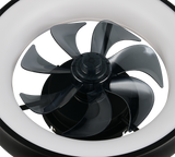 Plafón de techo Trio Muonio LED negro mate CCT Ø40cm R69182132