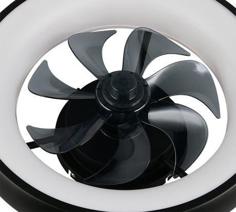 Plafón de techo Trio Muonio LED negro mate CCT Ø40cm R69182132