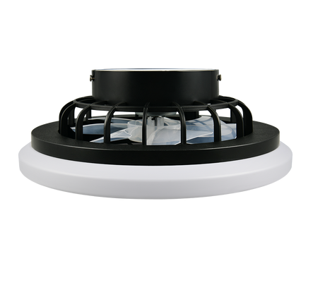 Plafón de techo Trio Rotsund LED negro mate CCT Ø38cm R69222132