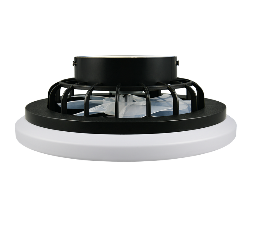 Plafón de techo Trio Rotsund LED negro mate CCT Ø38cm R69222132