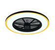 Plafón de techo Trio Varpula LED negro y dorado CCT Ø55cm R69272180