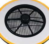 Plafón de techo Trio Varpula LED negro y dorado CCT Ø55cm R69272180