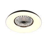Plafón de techo Trio Svaerholt LED negro CCT Ø60cm R69302102