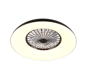 Plafón de techo Trio Svaerholt LED negro CCT Ø60cm R69302102