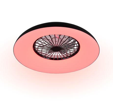 Plafón de techo Trio Svaerholt LED negro CCT Ø60cm R69302102
