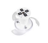 Plafón de techo Trio Moss LED blanco CCT Ø41cm R69512101