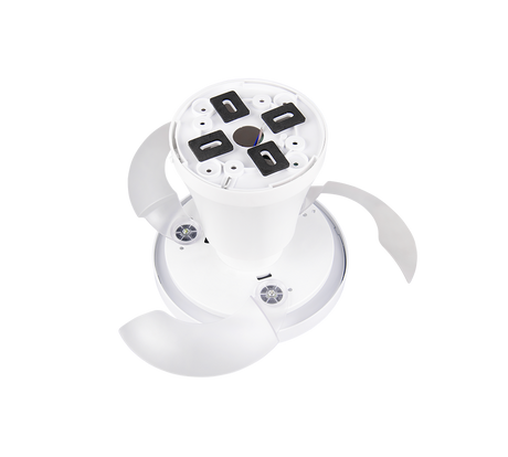 Plafón de techo Trio Moss LED blanco CCT Ø41cm R69512101