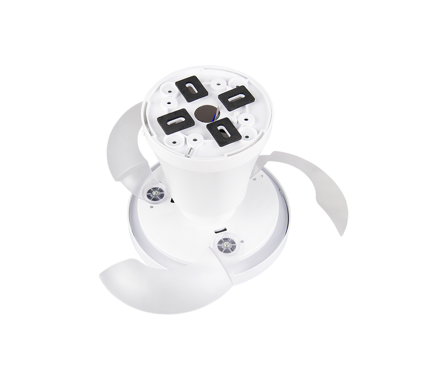Plafón de techo Trio Moss LED blanco CCT Ø41cm R69512101
