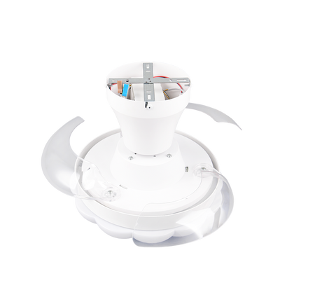 Plafón de techo Trio Boras LED blanco mate CCT Ø60cm R69542131