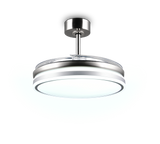 Ventilador de techo Trio Volda LED níquel mate CCT Ø106cm R69642107