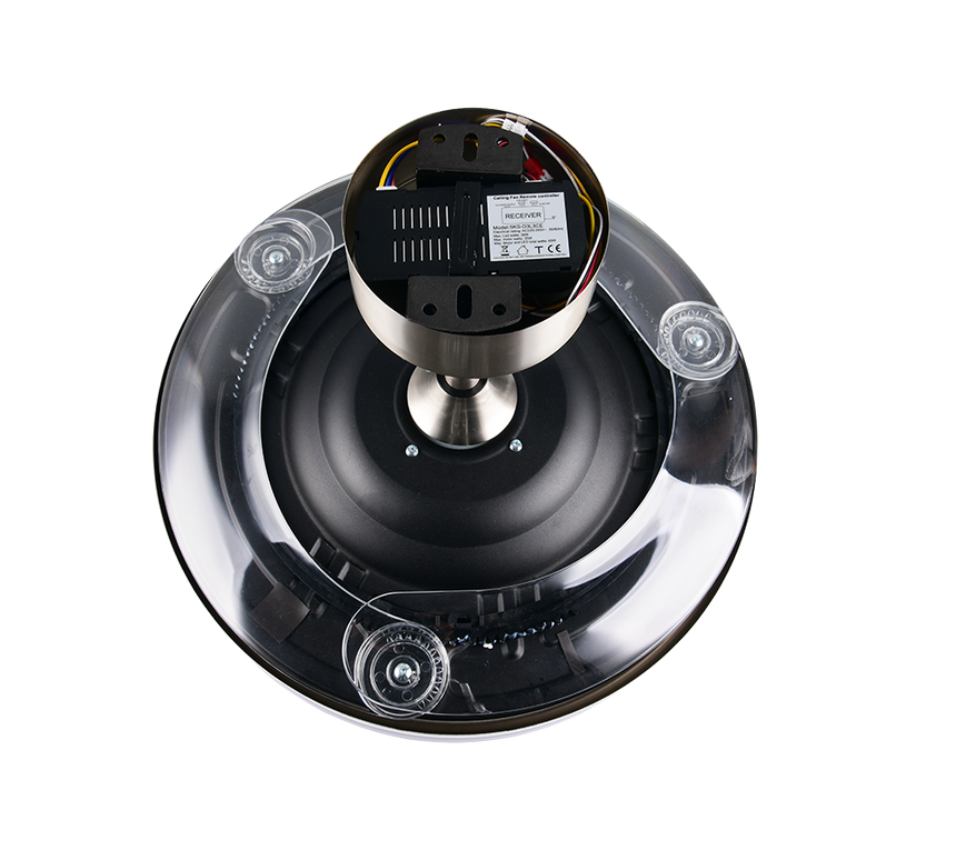Ventilador de techo Trio Volda LED níquel mate CCT Ø106cm R69642107