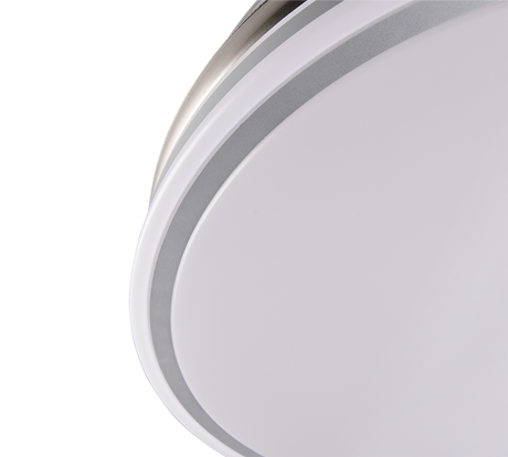 Ventilador de techo Trio Volda LED níquel mate CCT Ø106cm R69642107