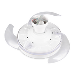 Plafón de techo Trio Vansbro grande LED blanco CCT Ø106cm R69652101